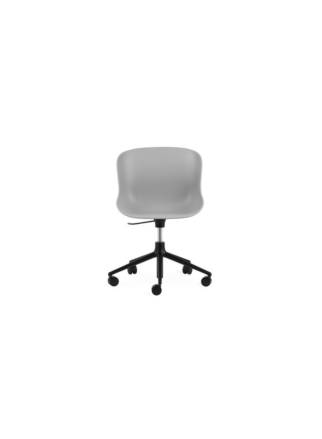 Hyg Chair Swivel 5W Gaslift Black Alu