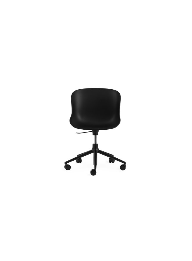 Hyg Chair Swivel 5W Gaslift Black Alu