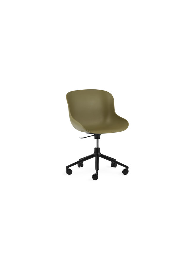 Hyg Chair Swivel 5W Gaslift Black Alu