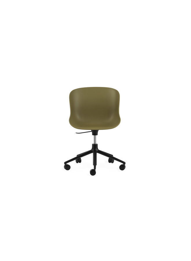 Hyg Chair Swivel 5W Gaslift Black Alu