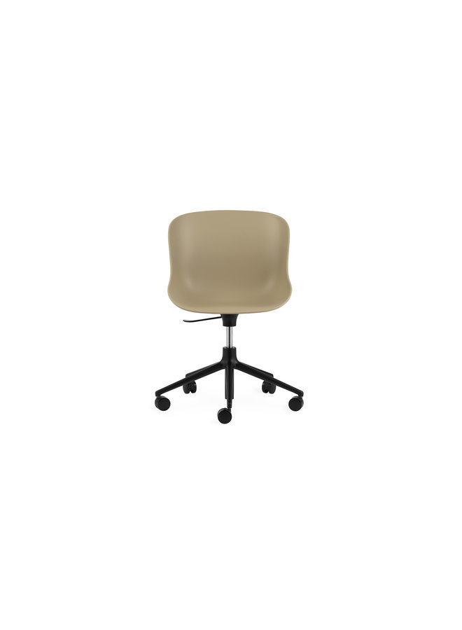 Hyg Chair Swivel 5W Gaslift Black Alu