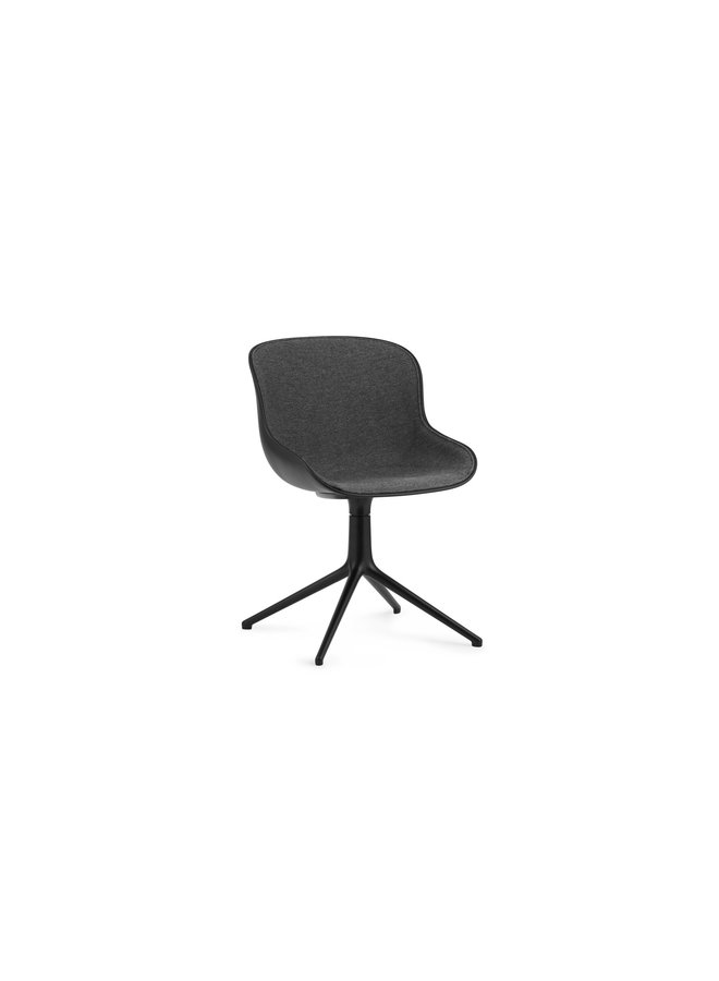 Hyg Chair Swivel 4L Front Upholstery Black Alu