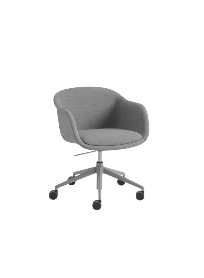 Fiber Conference Armchair / Swivel Base w. Gas Lift, Castors and Tilt