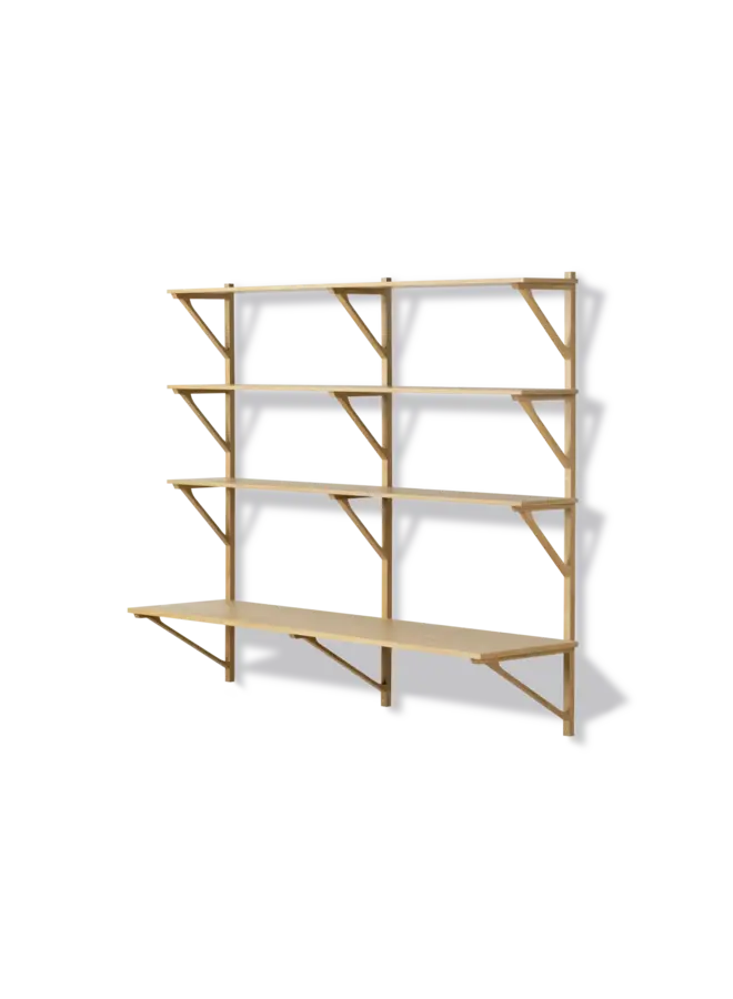 BM29 Shelf with Desk 2-Wide