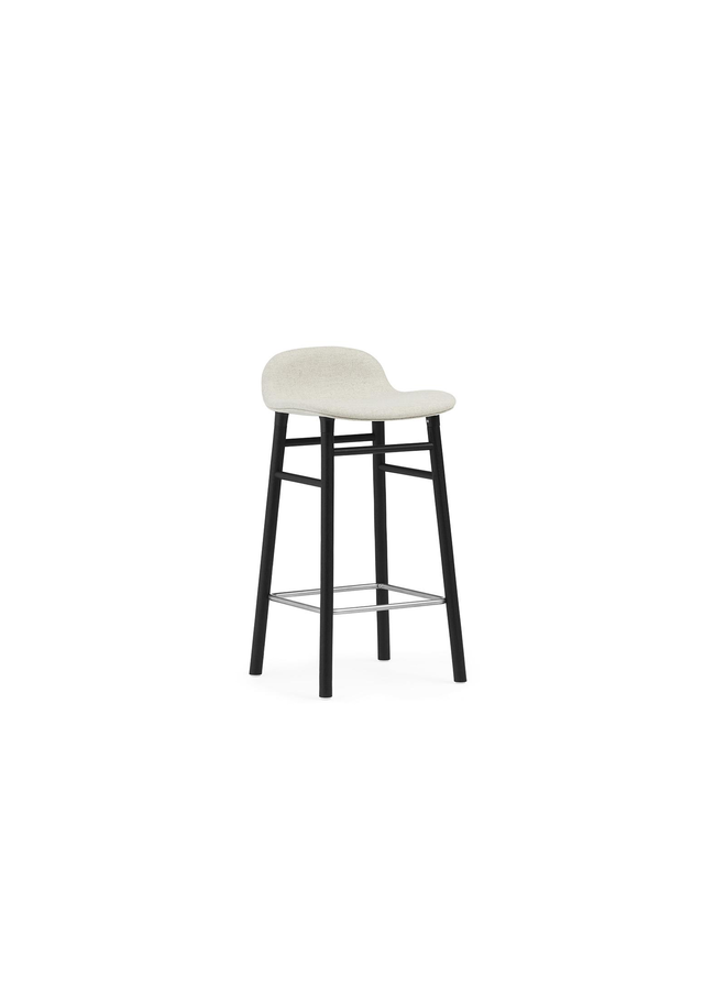 Form Barstool 65 cm Full Upholstery Black Oak