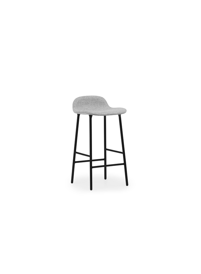 Form Barstool 65 cm Full Upholstery Black Steel