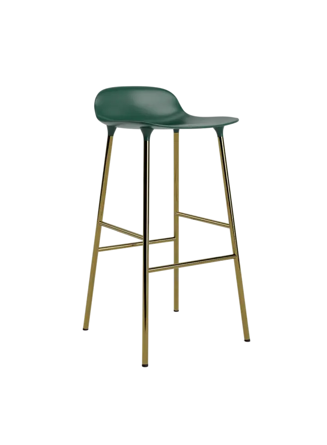 Form Barstool 75 cm Brass