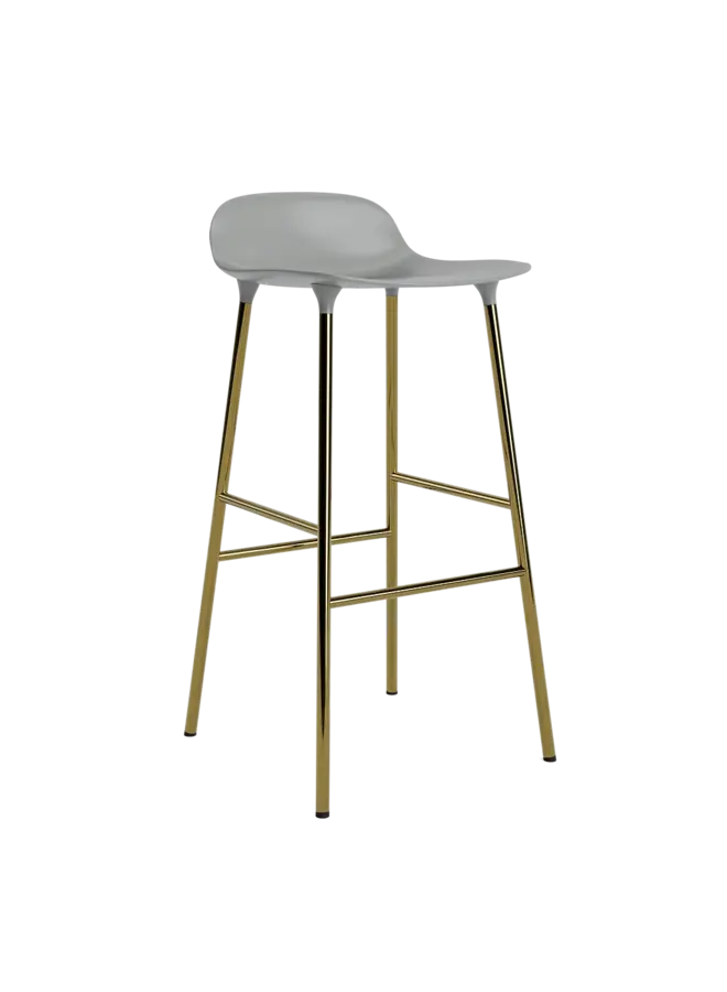 Form Barstool 75 cm Brass