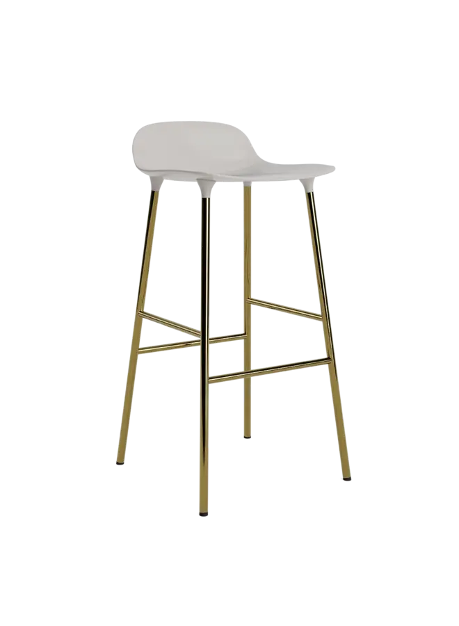 Form Barstool 75 cm Brass