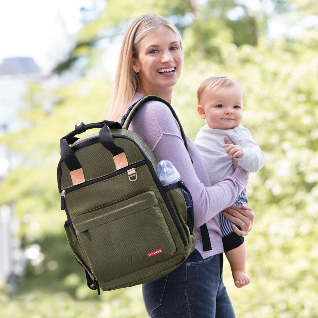 skip hop duo backpack changing bag