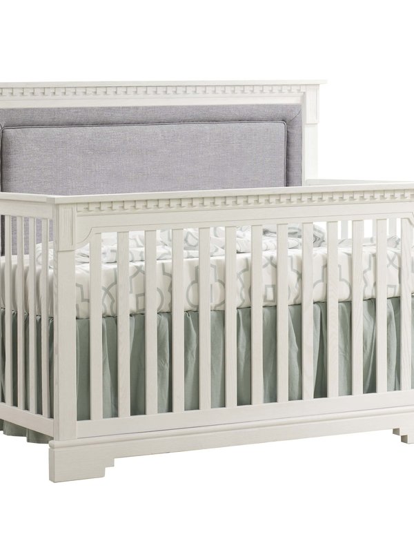 Natart Juvenile Ithaca Convertible Crib w/ Upholstered Panel