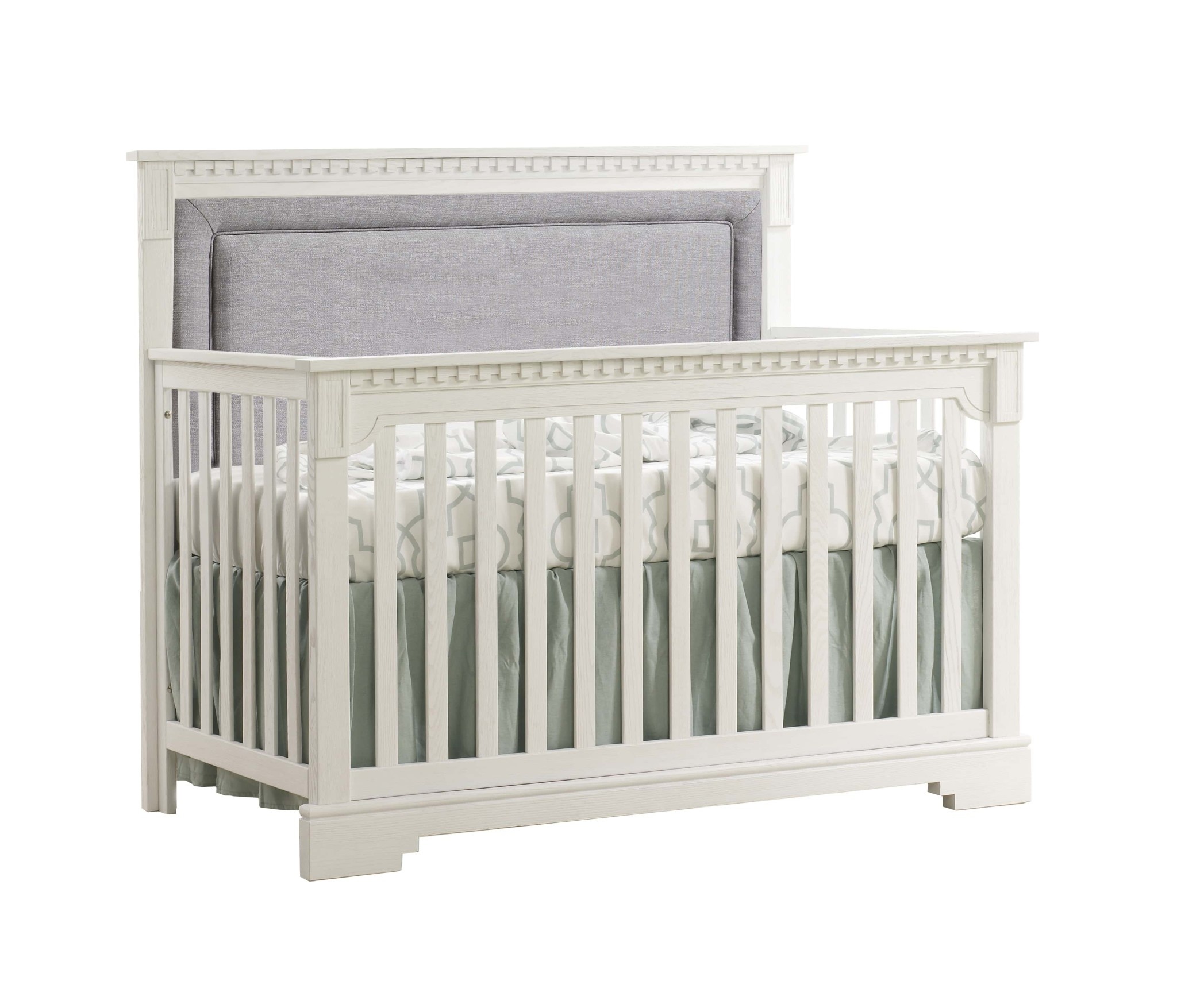 Natart Ithaca Convertible Crib w Upholstered Panel Hello Baby