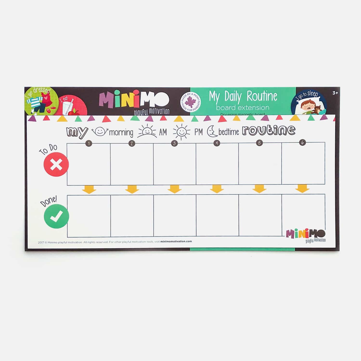 Minimo My Daily Routine Board Extension Kit (Magnetic board)