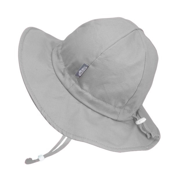 Grey Cotton Floppy Hat