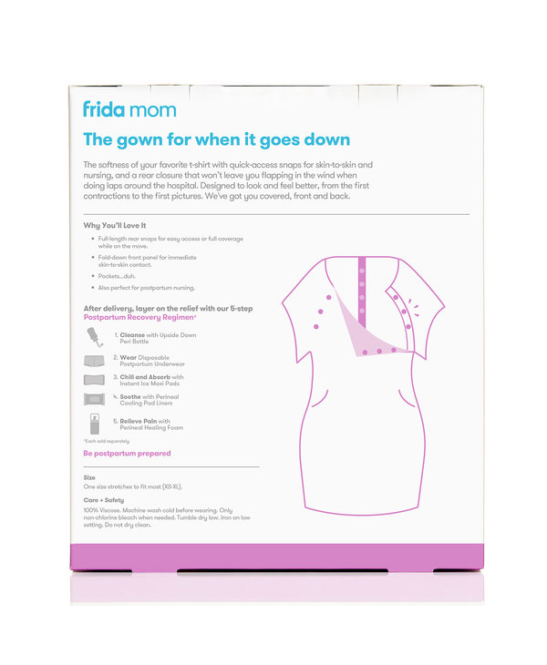 FridaMom Delivery & Nursing Gown - Hello Baby