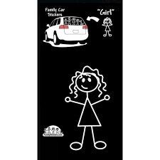 Family Car Sticker - Girl