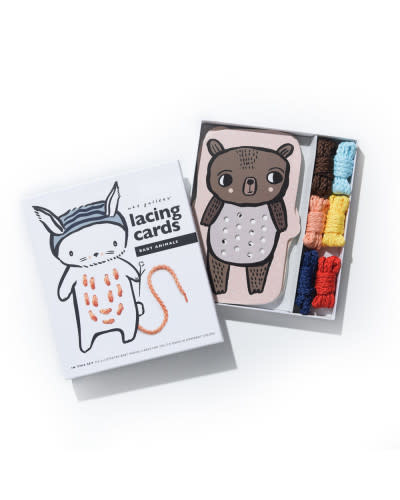Wee Gallery Lacing Cards - Baby Animal