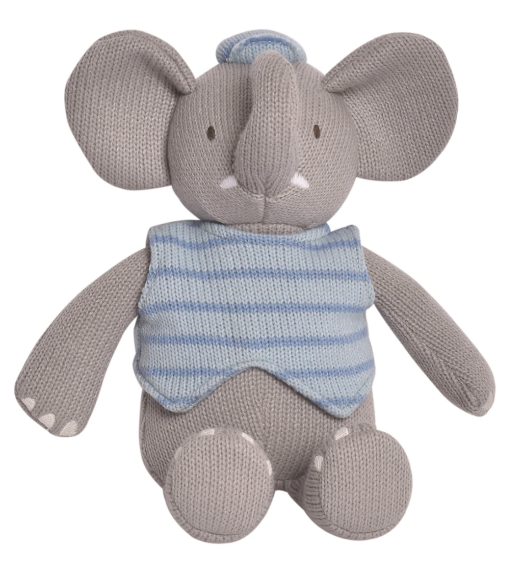 Alvin the Elephant Knitted Plush Toy