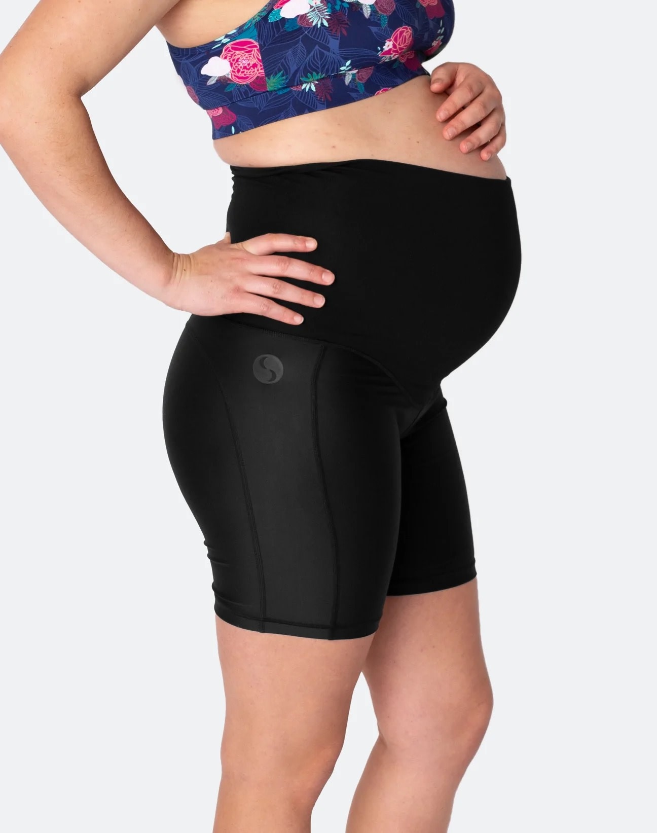 Brilliant Basics Women's Maternity Bike Short - Black - Size