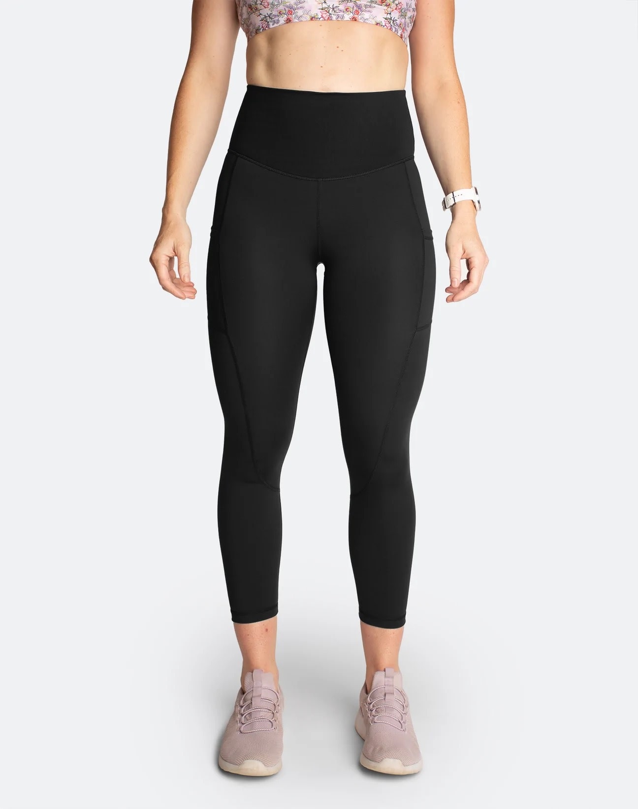 Dream High Waisted Maternity 7/8 Leggings - Black