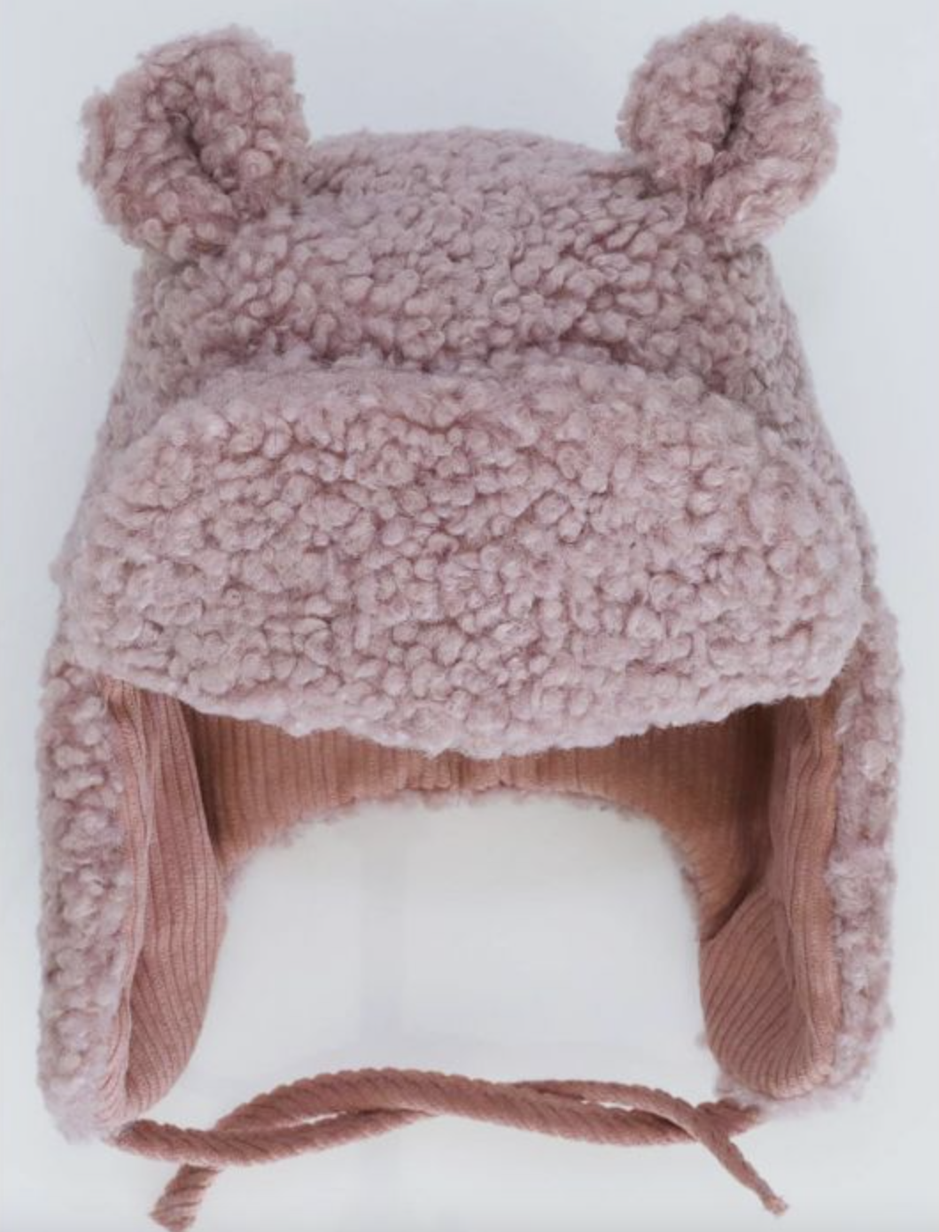 Calikids Lilac Baby Bear Trapper Hat