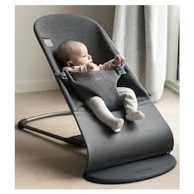 Baby Bjorn Bouncer Bliss -  Charcoal Grey 3D Jersey