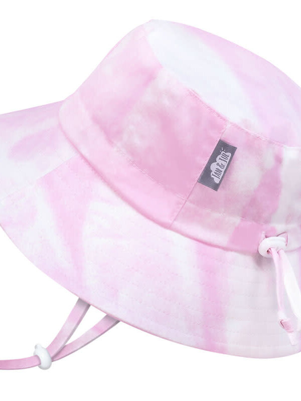 Jan + Jul Pink Tie-Dye Cotton Bucket Hat