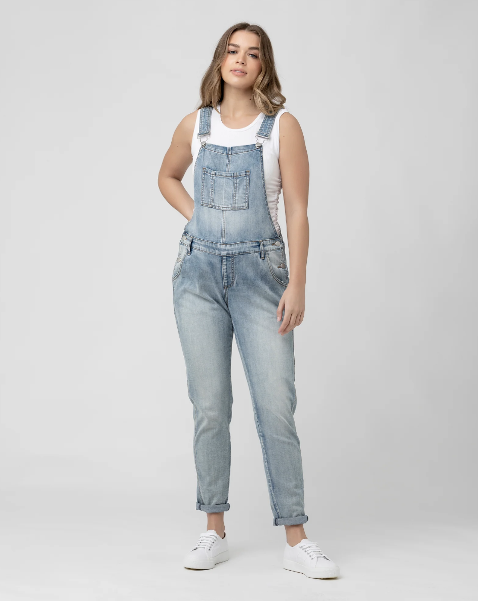 Pale Blue Denim Overalls