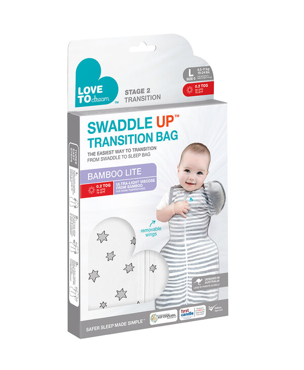 Swaddle Up Transition Bamboo - Cream Superstar