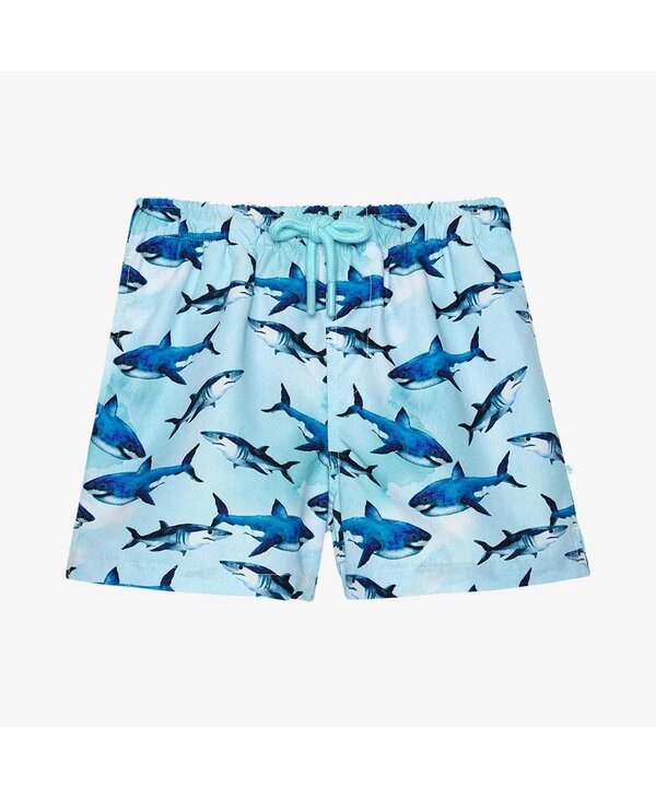 Posh Peanut Sharks Swim Trunks