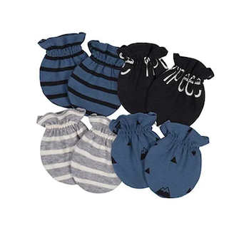 Badger Organic Scratch Mitts - 4pk