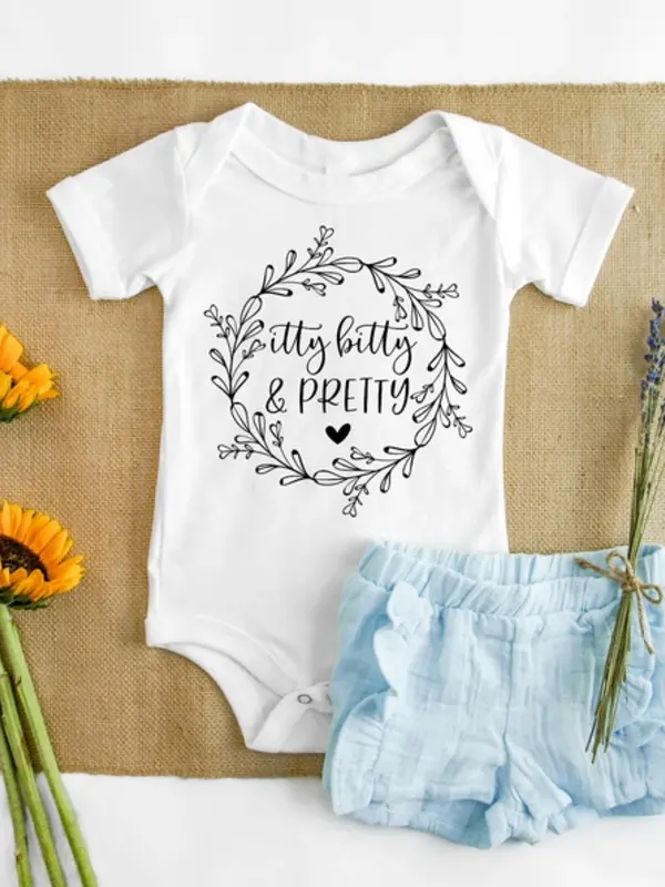 Claire + Bella Itty Bitty and Pretty Gender & Baby Reveal Onesie NB