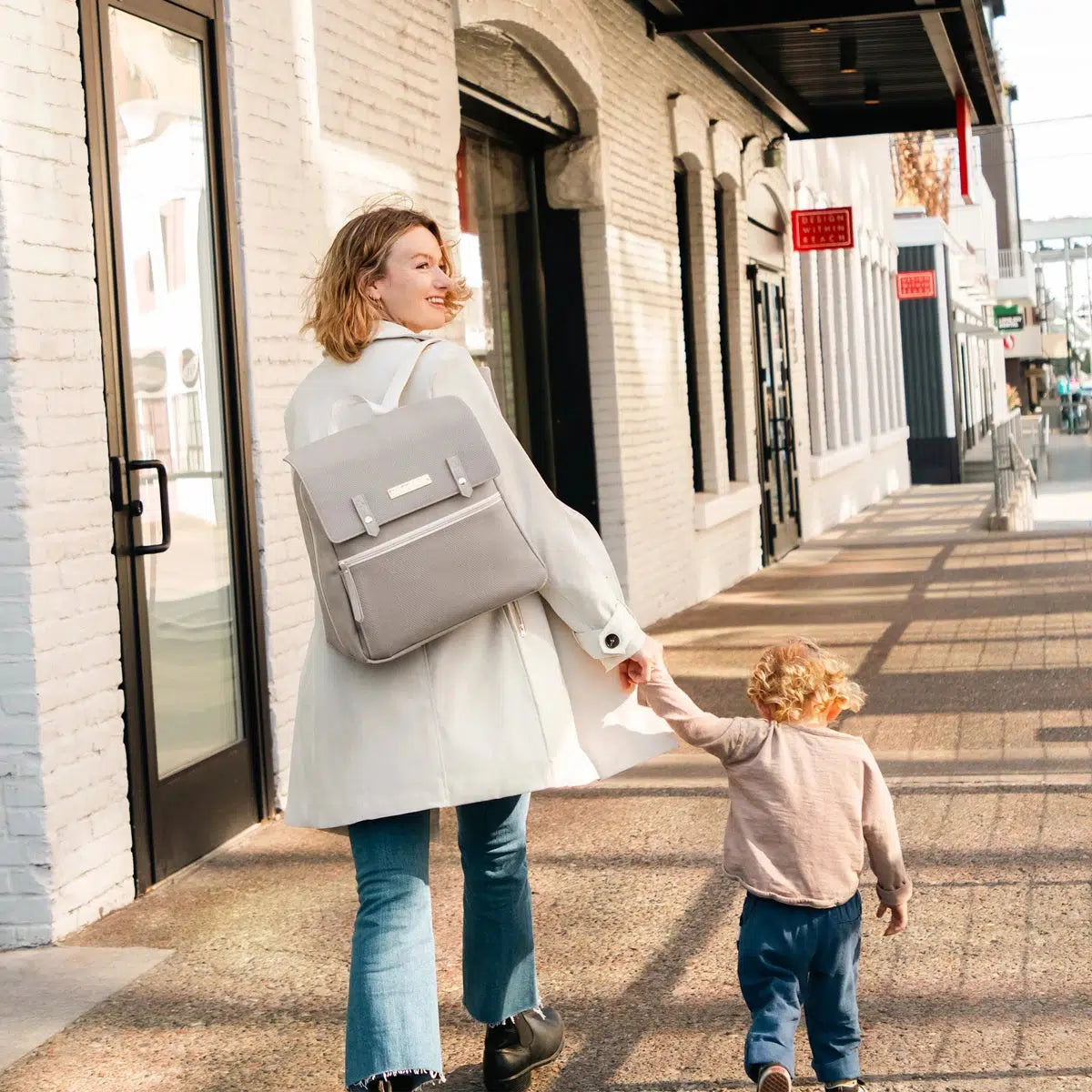 Petunia Picklebottom Meta Backpack - Sand Cable Stitch