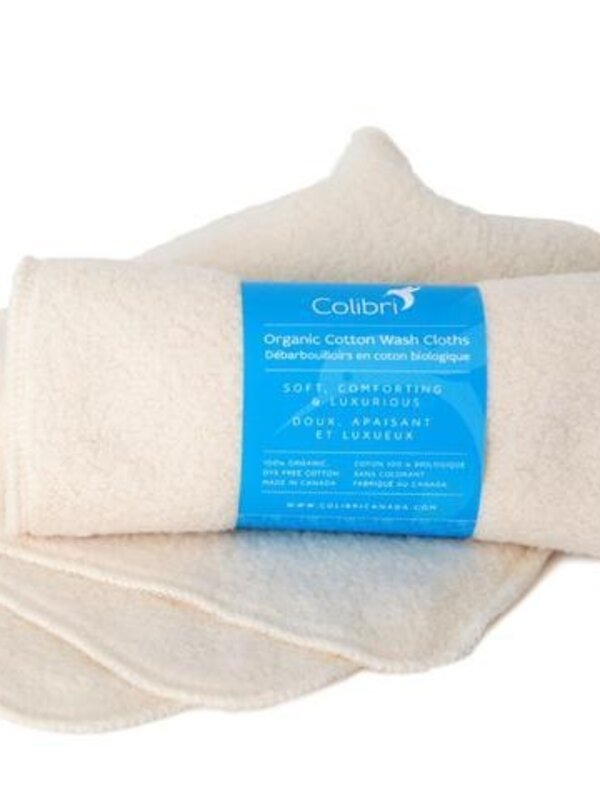 Colibri Colibri Reusable Wash Cloths (Bamboo/Organic Cotton)