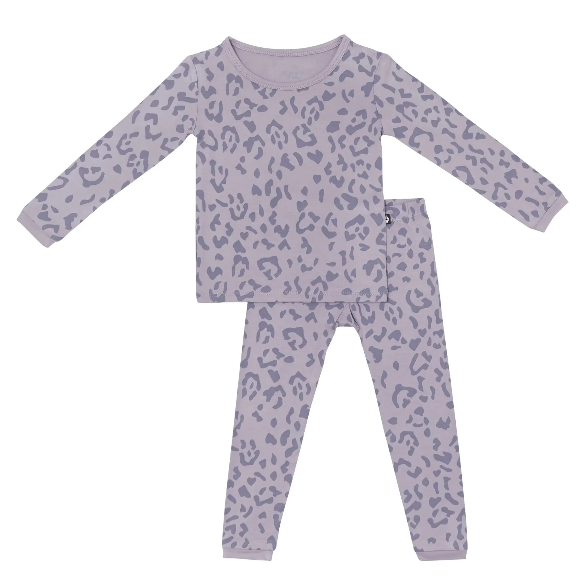 Kyte Long Sleeve Pajama Set - Taro Leopard