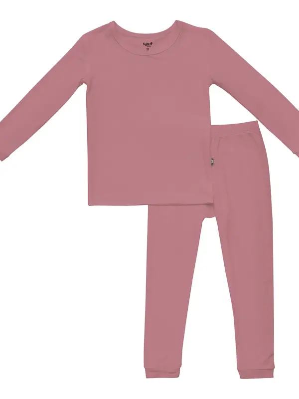 Kyte Long Sleeve Pajama Set - Dusty Rose
