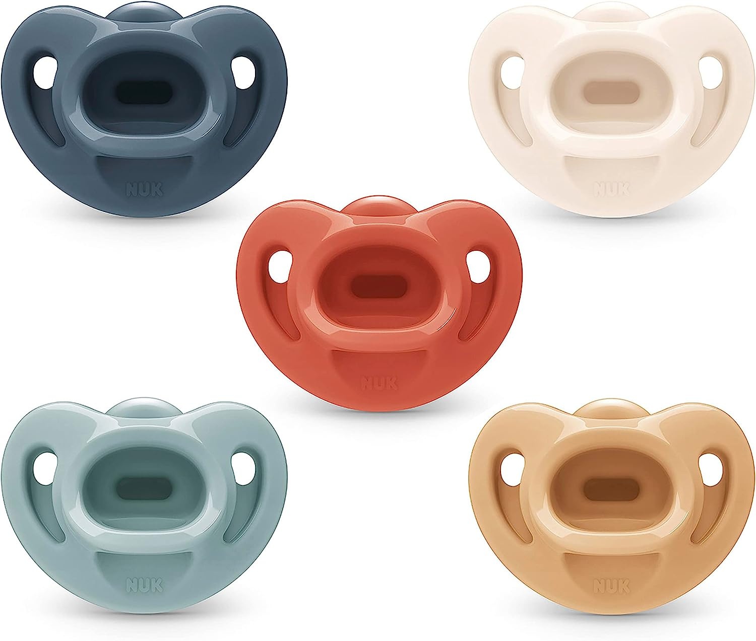 NUK Comfy Neutrals Orthodontic Pacifiers 5 Pack