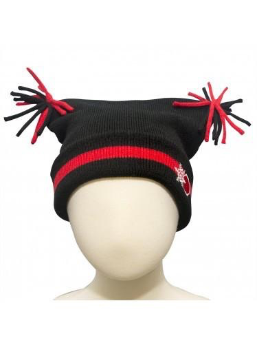 Snow Stopper Black Jester Hat