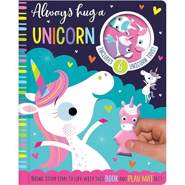 Always Hug a Unicorn Book and Play Mat