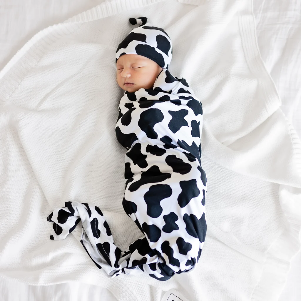 Gigi + Max Boone Cow Swaddle