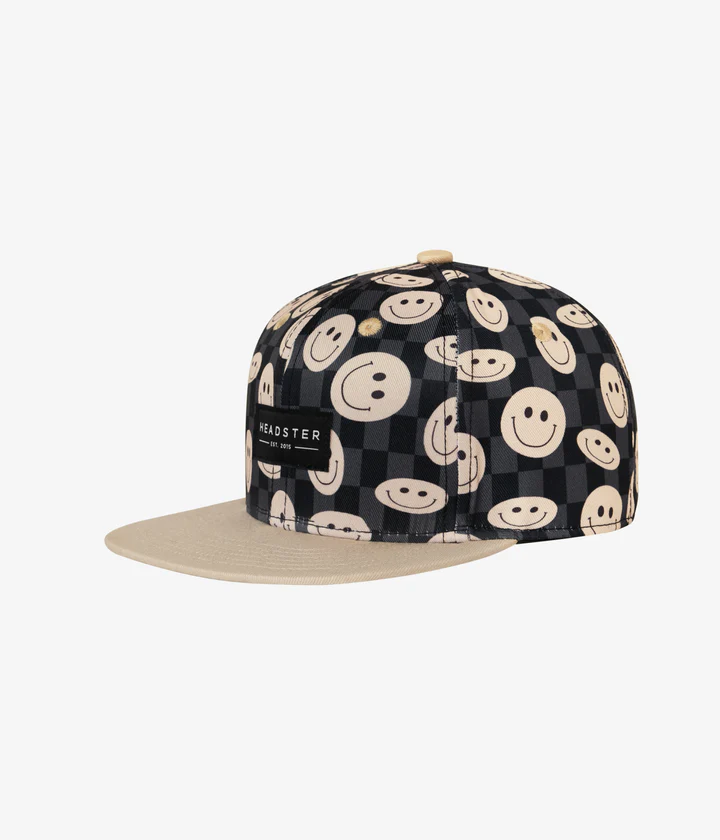 Headster Smiley Snapback - Black