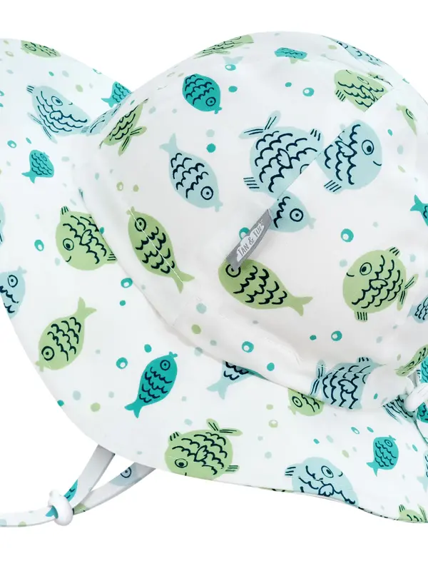 Jan + Jul Fish Friends Cotton Floppy Hat