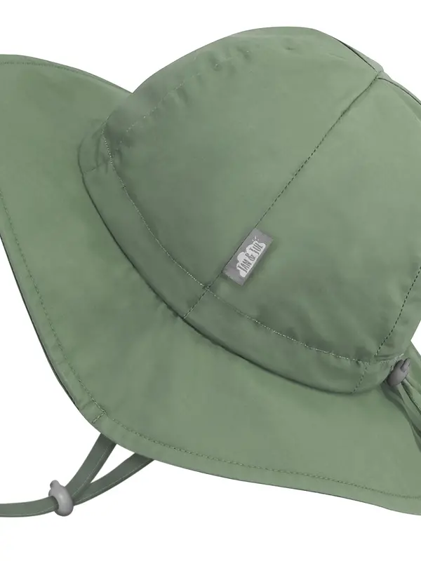 Jan + Jul Juniper Green Cotton Floppy Hat