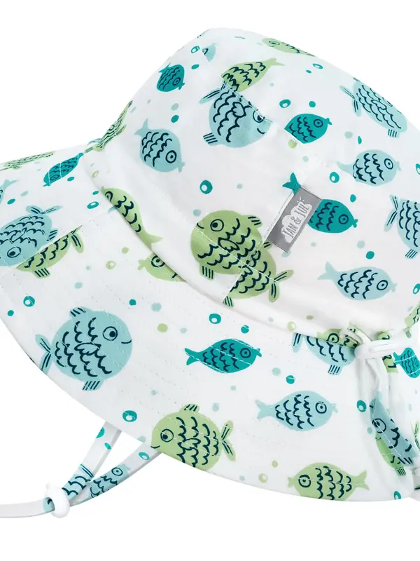 Jan + Jul Fish Friends Cotton Bucket Hat