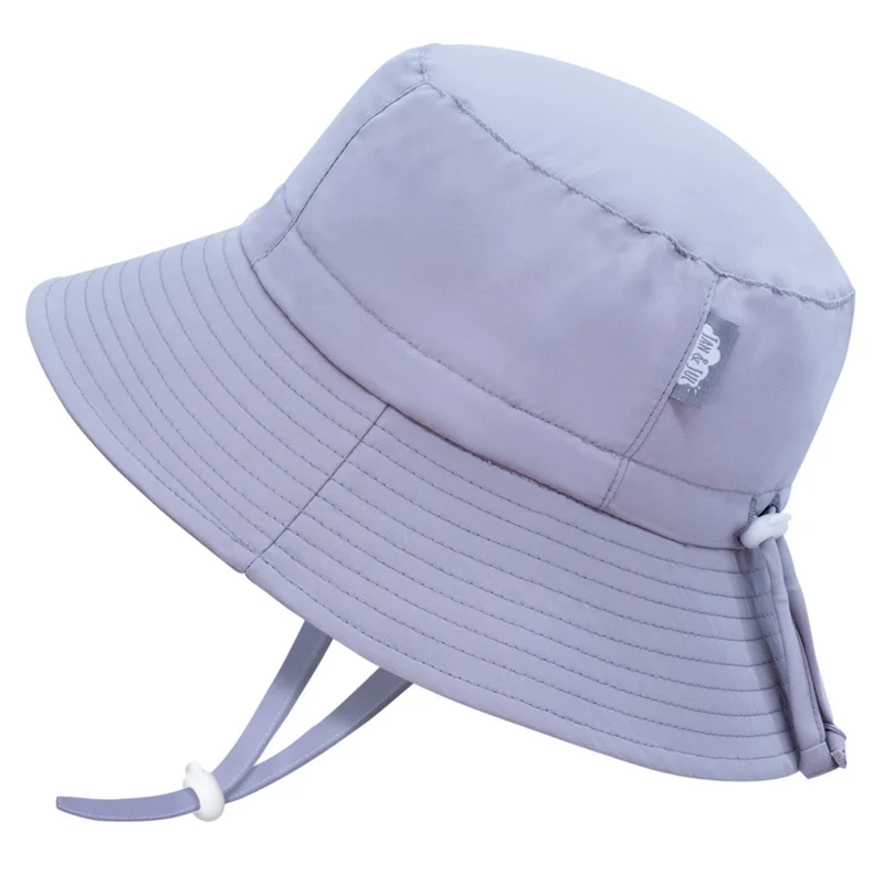 Jan & Jul Grey Cloud Aqua Dry Bucket Hat - Hello Baby