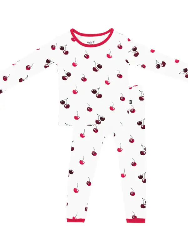 Kyte Long Sleeve Pajama Set - Cherry