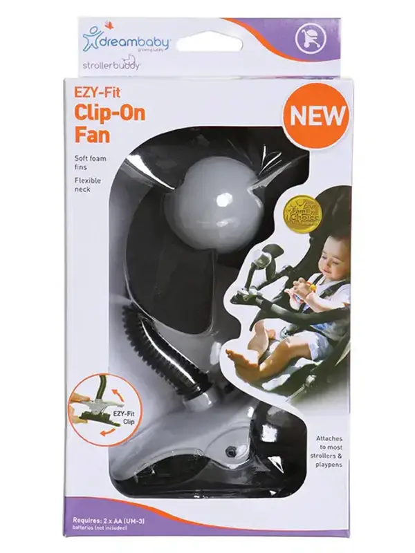 EZY Fit Clip On Fan - Black/Grey