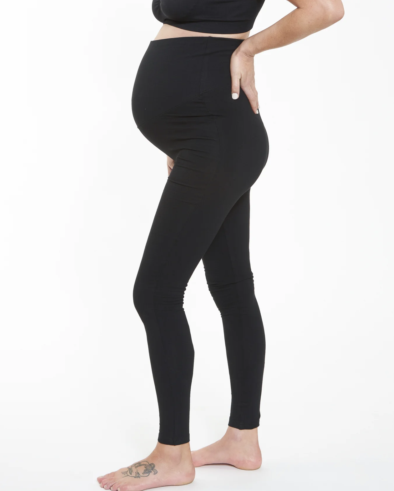 Organic Over the Bump Legging - Black