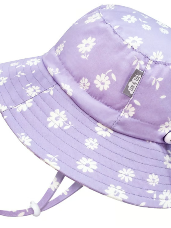 Jan + Jul Purple Daisy Cotton Bucket Hat