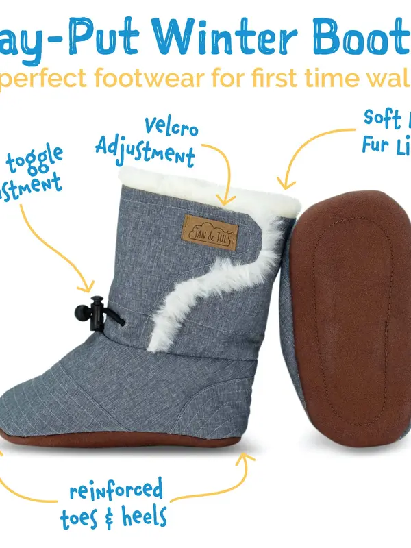 Jan + Jul Stay-Put Winter Booties